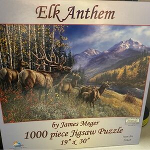 Elk Anthem 1000 Piece Jigsaw Puzzle by